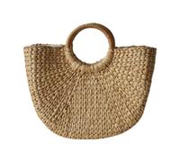 Colcolo Woven Beach Handbag, Shopping Bag with Handle, Handmade, Versatile Handwoven Beach Bag, Women's Handbag for Summer Travel, S