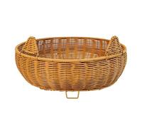 Colcolo Woven Cat Basket Bed Sleeping Basket,Storage Braided for All Seasons Handmade Cute Universal Kitten Shaped House Pet House