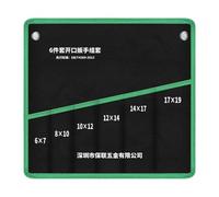 Colcolo Wrench Bag Tool Roll up Waterproof Tool Roll up Bag Wrench Pouch Wrenches Organization, Hold 6 Pieces