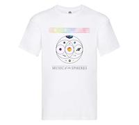Cold 2025 World Tour T-Shirt Play Unisex Event Fan Gift Concert Tee Music of The Spheres UK Dates White