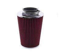 Cold Air Filter Kit Cone Air Filter Pipe High Flow Cold Intake Sport Systems Carbon Box Adapter Cover For Racing Car Engine Universal 3'' 4inch(76mm-Red)