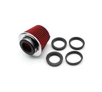 Cold Air Filter Kit Universal Filters 2.5 3" 3.5inch For Sport Racing Car Engine Air Inlet 90 80 76 70 63MM Car High Flow Air Filter Cold Air Intake(Red)