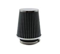 Cold Air Filter Universal Car Round Cone High Flow Washable Turbo Air Filter 76mm/3inch High Performance Auto Accessories(Sliver)