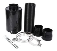 Cold Air Intake Carbon Fibre Cold Air Intake System 76mm Induction Pipe Hose Kit Universal Enclosed Filter Sports Air Filter(76mm-3.0inch)