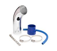 Cold Air Intake Cold Air Intake Pipe 76mm 3 Inch Universal Car Cold Air Intake Turbo Filter Aluminum Air Filter Induction Flow Hose Pipe Kit(Air intake Pipe2)
