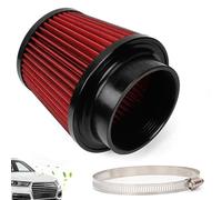 Cold Air Intake Filter 100mm Inlet Cone Air Filter Replacement Air Intake Filter High Performance Washable All-purpose Intake Cone Air Filter