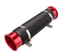 Cold Air Intake Filter 1piece Universal 76MM Car Cold Air Turbo Intake Inlet Hose Pipe Adjustable Flexible Duct Tube Feed(Red)