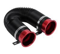 Cold Air Intake Filter 76mm / 3 Inch Universal Flexible Car Engine Cold Air Intake Hose Inlet Ducting Feed Tube Pipe With Connector & Braket