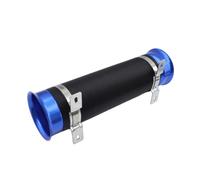 Cold Air Intake Filter 76MM Car Cold Air Turbo Intake Inlet Pipe Adjustable Flexible Duct Tube Hose Feed With Connector & Braket(Blue)