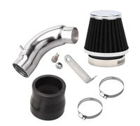 Cold Air Intake Filter For GY6 Engine Scooter Carburetor Part Aluminum Intake Manifold Curve Pipe Kit 48mm Air Filter(Black Filter Kit1)