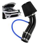 Cold Air Intake Filter Kit, 76mm 3" Aluminium Induction Kit With Pipe Clamp Accessories Cone Air Filter Kits, High-Performance Replacement Airs Intake Filters For Car Automobile Racing