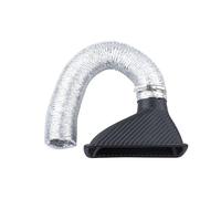 Cold Air Intake Filter Universal Car Front Bumper Admission Air Turbo Intake Pipe Kit ABS Turbine Inlet Funnel Look Carbon Fiber(Square)