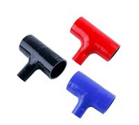 Cold Air Intake Pipe 3-Way Valve T-Shape Straight Silicone Hose Coupler For 25mm Dump Valve Bov ID51mm 57mm 60mm 63mm 70mm 76mm 80mm Car Air Duct(Black,ID-80mm)