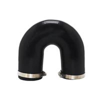 Cold Air Intake Pipe Black U-shaped 180 Degrees Universal Silicone Tubing Hose Connector Adapter Car Intercooler Turbo Intake Pipe Car Air Duct(ID 51MM)