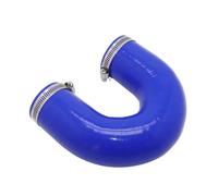 Cold Air Intake Pipe Blue U-shaped 180 Degrees Universal Silicone Tubing Hose Connector Adapter Car Intercooler Turbo Intake Pipe Car Air Duct(ID 38MM)