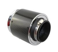 Cold Air Intake Pipe Car Engine Filters High Flow Air Filter For Auto Cold Intake Kit 76mm Carbon Fiber Cover Racing Sports Universal Car Air Duct(155MM-Medium)