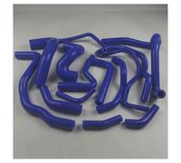 Cold Air Intake Pipe For 1997 1998 1999 2000 2001 2002 2003 2004-2005 For S4/RS4 B5 For A6 C5 2.7T Bi-Turbo Silicone Radiator Hose Kit 13pcs Car Air Duct(Blue)