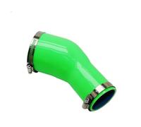 Cold Air Intake Pipe Universal Silicone Tubing Hose 45 Degrees Big To Small Pipeline Coupler Adapter High Temperature Resistance Green Car Air Duct(ID 38MM-45MM)