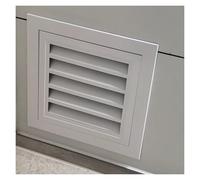 Cold Air Intake Vent Cover1438 Inch Adjustable Aluminum Grille for Wall/Ceiling Perfect for Home Theater Man Cave Dining Room White Finish (100x100cm/39.4x39.4in)