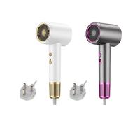 Cold and Hot Air Negative Ion Hair Dryer: White