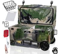 COLD BASTARD COOLERS 70QTW Rugged+ CAMO Army Large Wheels The Best Premium Ice Chest Cooler Accessories Free S&H (CB70W-CA)