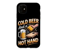 Cold Beer and a Hot Hand Cornhole Bag Toss Tailgate Case for iPhone 11