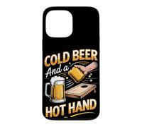 Cold Beer and a Hot Hand Cornhole Bag Toss Tailgate Case for iPhone 13 Pro Max