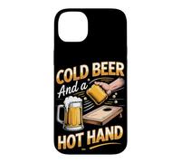 Cold Beer and a Hot Hand Cornhole Bag Toss Tailgate Case for iPhone 14 Plus