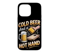 Cold Beer and a Hot Hand Cornhole Bag Toss Tailgate Case for iPhone 14 Pro Max