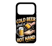 Cold Beer and a Hot Hand Cornhole Bag Toss Tailgate Case for iPhone 17 Pro