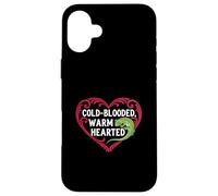 Cold Blooded Warm Hearted Gecko Lover Case for iPhone 16 Plus