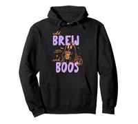 Cold Brew And Boos Halloween Iced Coffee Lover Fall Autumn Pullover Hoodie