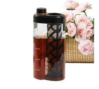 Cold Brew Coffee Maker - Ice Coffee Maker | 350 Mesh Fine Filter Portable Leak-Proof Bottle with Scale for Kitchen Tea Camping Flavored Drinks Outdoor Home