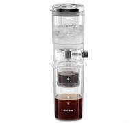 Cold Brew Coffee Maker with Balanced Pressure Valve and High Density Filter for Steady Drip Rate Smooth and Rich Coffee Flavor from Extraction (Transparent)