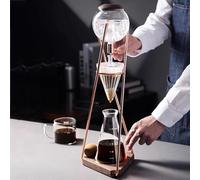 Cold Brew Drip Coffee Maker, 500ml, Adjustable Valve, Borosilicate Glass Pot, Stainless Steel Frame, Slow Drip Technology for Home and Office