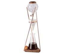 Cold Brew Drip Tower, Ice Drip Coffee Maker, Stainless Steel Frame, 500ml Borosilicate Glass Pot, Adjustable Water Flow, Makes 3-5 Cups, for Coffee Lover
