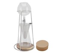Cold Brew Maker, 600ml Drip Tower Coffee Maker, Iced Drip Coffee Maker, Coffee Drip Filter Tool, Ice Coffee Maker Machine, Cold Brew Kit with Strainer for Home Kitchen Cafe