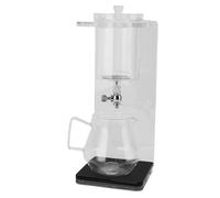 Cold Brew Tea Dripper Glass Multifunctional Cold Brew Drip Tower for Home and Office High Borosilicate Glass Acrylic Stainless Steel 14x15x36cm