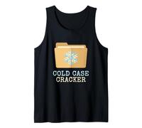 Cold Case Cracker Investigator Detective Case File Solver Tank Top