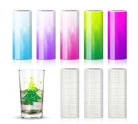 Cold Colour Change 2025 Smart Vinyl Permanent for Cricut Joy 5 Colour Cold Colour Changing Smart Adhesive Vinyl Permanent with 3 Transfer Films 24 x 30.5 cm Plotter Set for DIY Cups Car Decoration