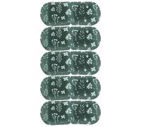 Cold Compress Eye Patch for Eyes, Cooling Care 5pcs Nonwovens | before Going to Bed Use, Gift for Anniversary, Moisturizing Green Lotus Leaf Stickers, Friends and Family