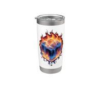 Cold Cube with Ice and Fire Costume for a Cool Look Stainless Steel Insulated Tumbler