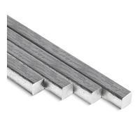 Cold-drawn stainless steel bars, stainless steel square bars, solid metal rods, and cold-drawn flat bars-suitable for various mechanical components or DIY projects (2 * 6mm *1m*5)