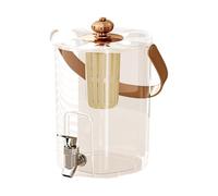 Cold Drink Dispenser - Pet + PP 5L Drink Container Tea Banker Juice Tea Lemonade Holder with Tap | Catering Tool for Camping Parties Restaurants Vacanc