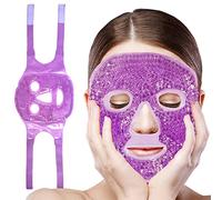 Cold Face Eye Mask, Cooling Mask, Reusable Cold Mask for Heat and Cold Treatment for Eye Strain, Eye Swelling, Redness, Puffy Eyes, Dark Circles, Smooth Fine