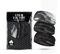 COLD FACTOR Cooling Headband for Women and Men - UPF 50+ Advanced Evaporative Comfort, Instant Cooling Sweatband for Outdoor Sports, Fitness, Yoga, Hiking, Running, and Workout - 3 Pack (Americana)