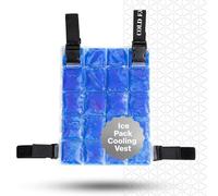 COLD FACTOR Ice Pack Cooling Vest for Men & Women - Lightweight, Adjustable Phase Change Cooling Vest for Hot Weather, Athletes, Outdoor Work & Industrial Use, Blue, One Size