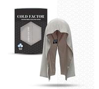 COLD FACTOR Instant Cooling Hoodie Towel - Advanced Chemical-Free Evaporative Cooling Technology - UPF 50+, 2+ Hours Cooling