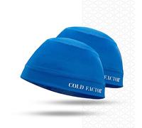COLD FACTOR Instant Cooling Skull Cap & Helmet Liner 2 Pack | UPF 50+, Lite Chemical-Free Evaporative Cooling, Lasts 2+ Hours