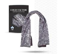 COLD FACTOR Instant Cooling Towel - Sports Cooling Towel with UPF 50+ and Reflective Protection - Moisture Wicking, Chemical-Free Evaporative Cooling for Hot Weather, Runners & Athlete (Camo, 1 Pack)